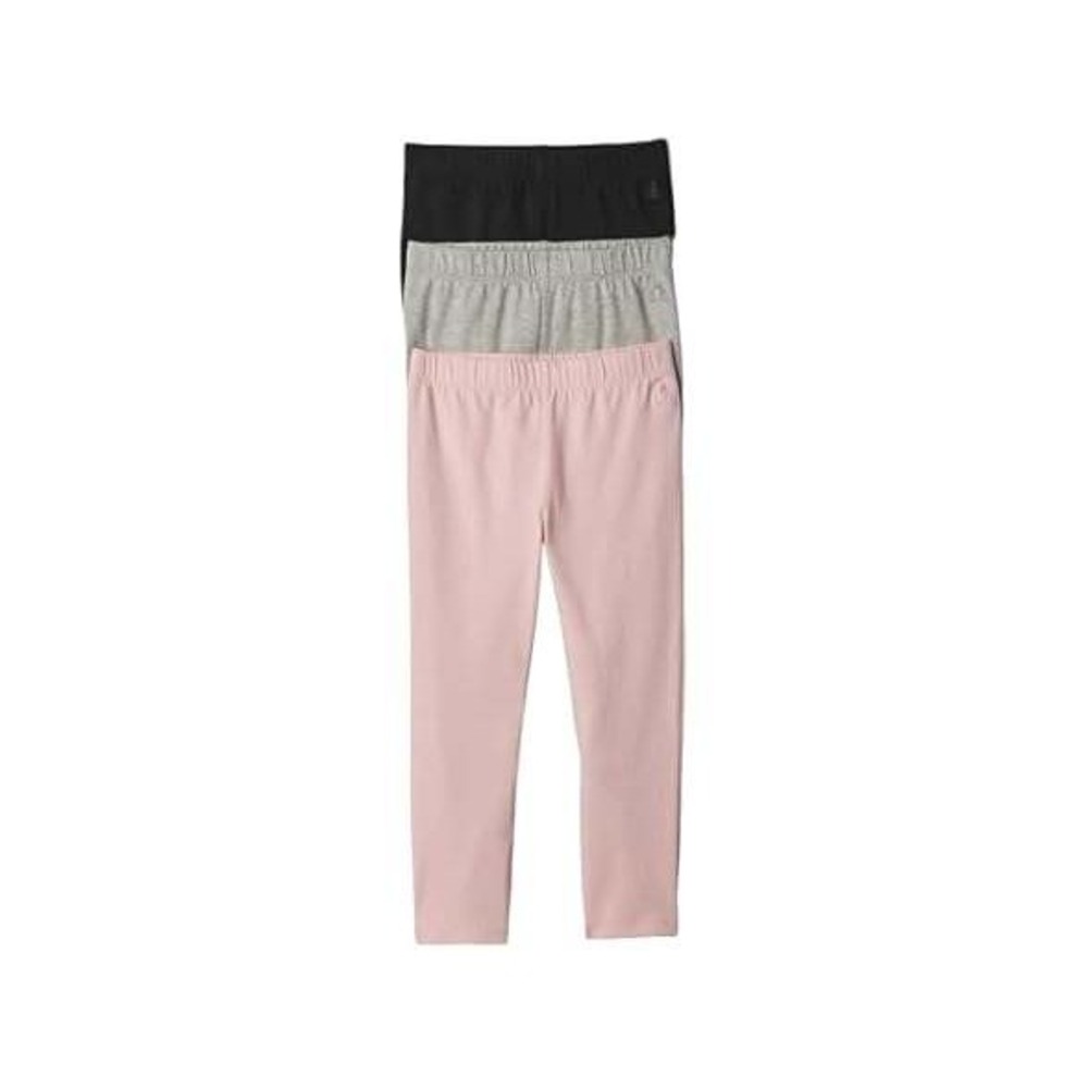 Gap Baby Girls Leggings 3 Pack Pink Grey Black Size 6-12 Months Cotton Stretch
